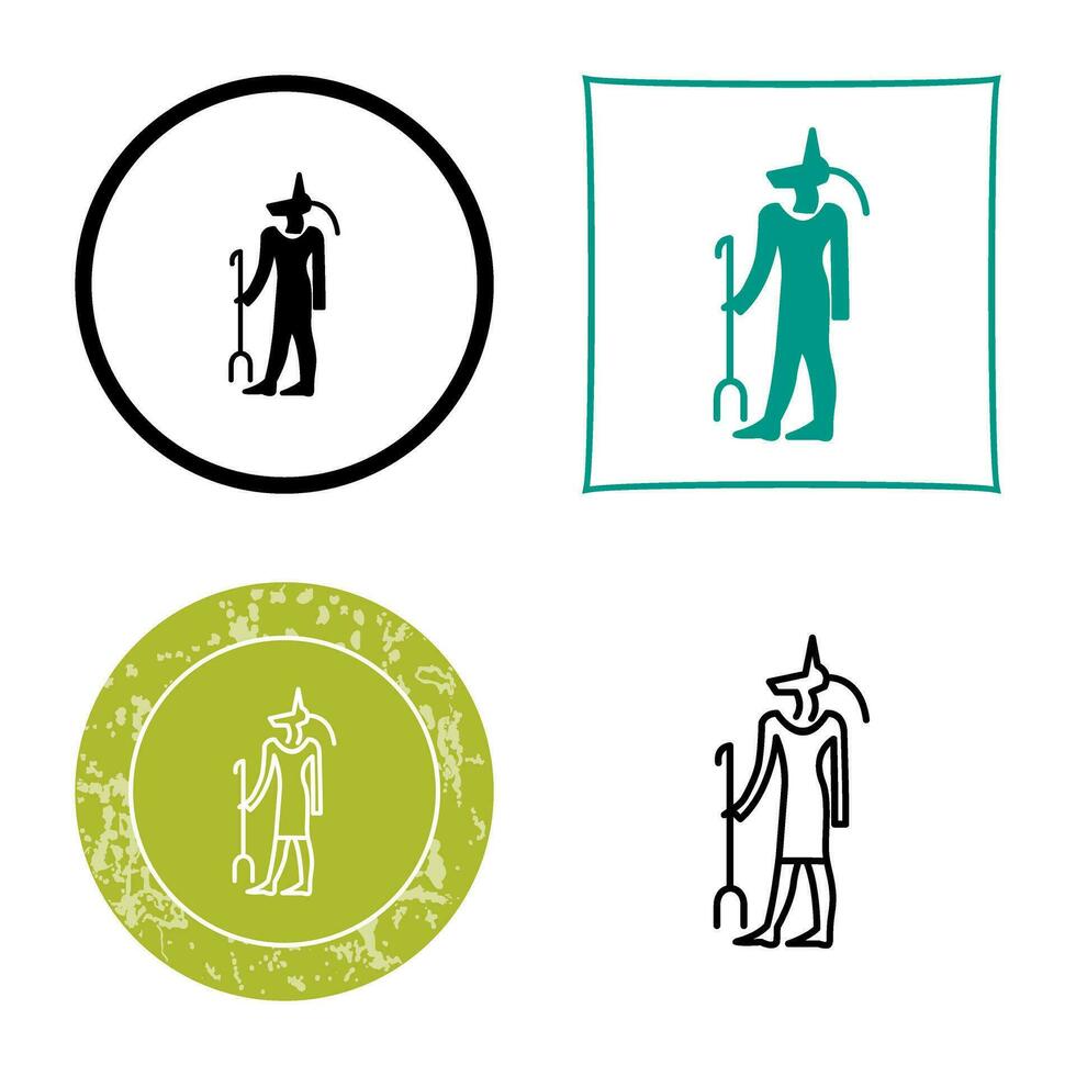 Egyptian god Vector Icon