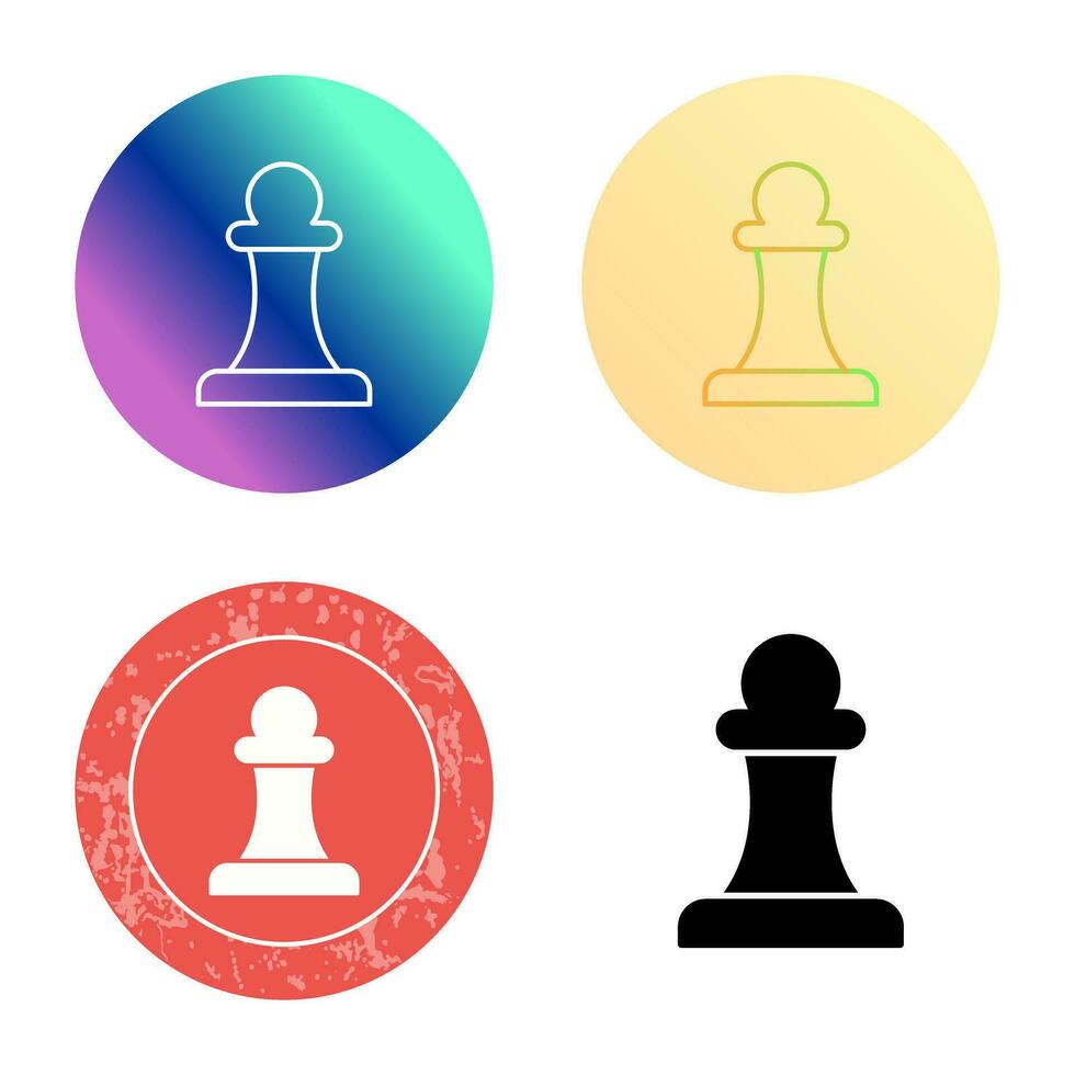 Unique Pawn Vector Icon