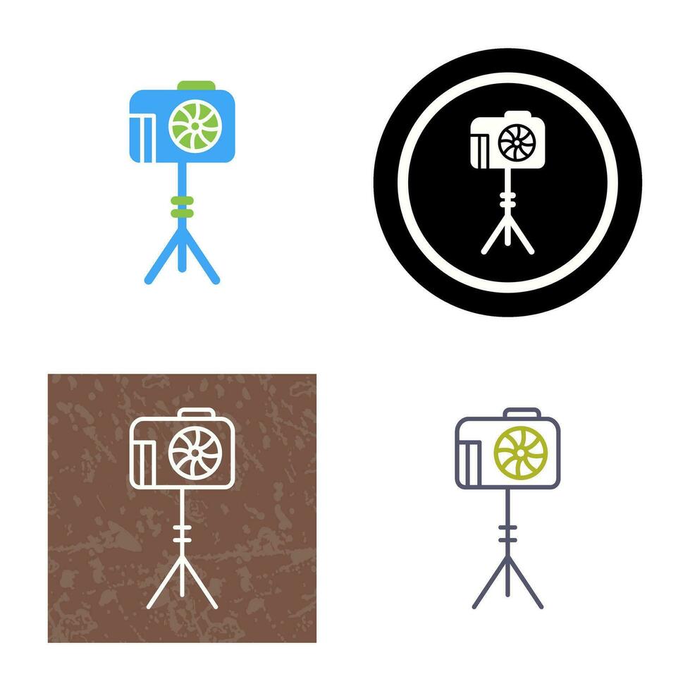 Unique Camera Stand Vector Icon