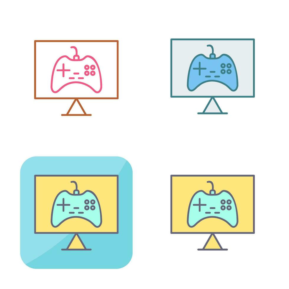 Unique Online Games Vector Icon