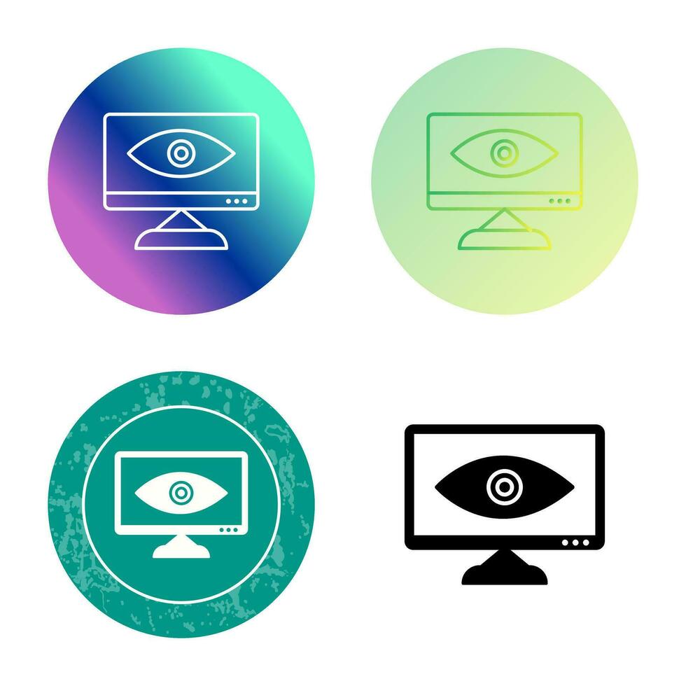 icono de vector de visibilidad web único