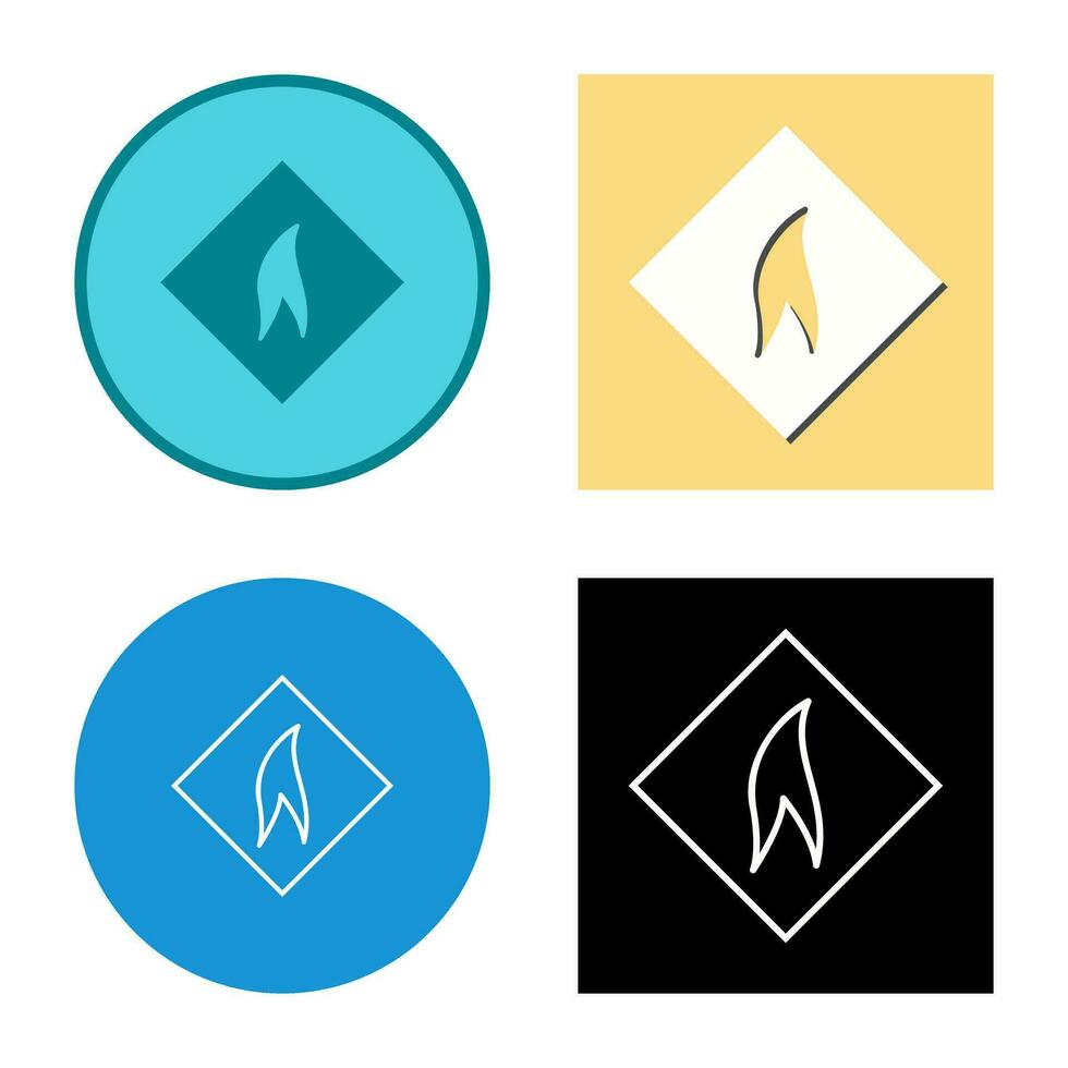 Flammable Material Vector Icon