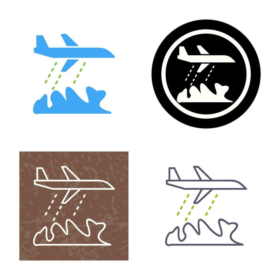 Unique Firefighter Plane Vector Icon