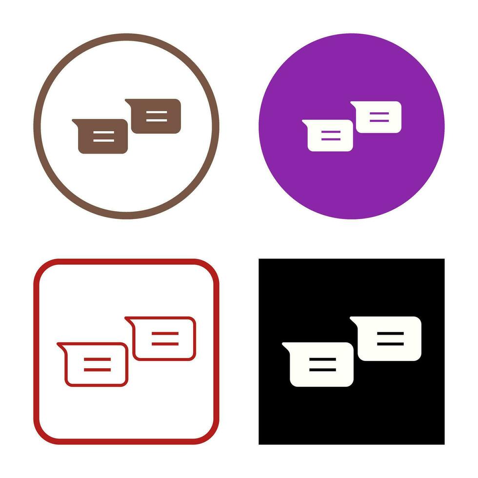 Unique Messages Vector Icon