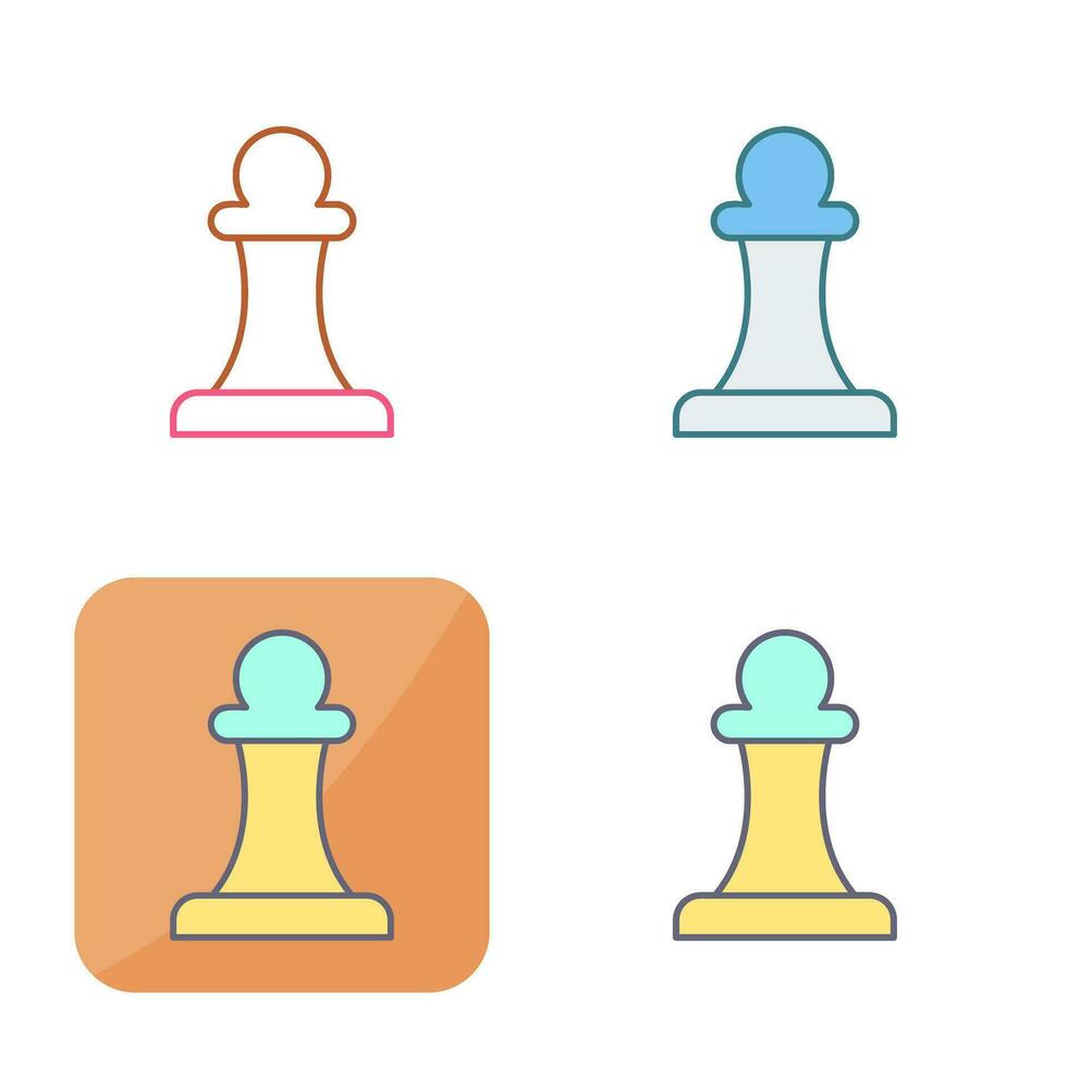 Unique Pawn Vector Icon