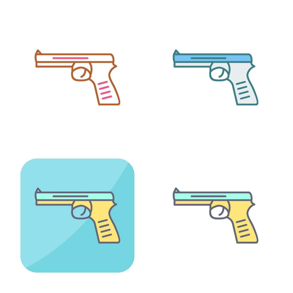 icono de vector de pistola única