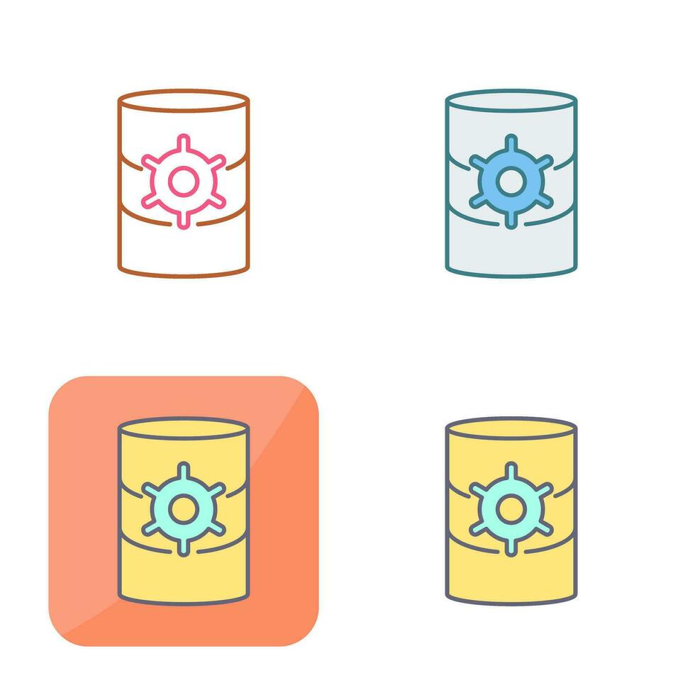 Unique Database Management Vector Icon