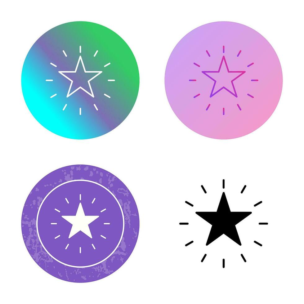Unique Star Vector Icon