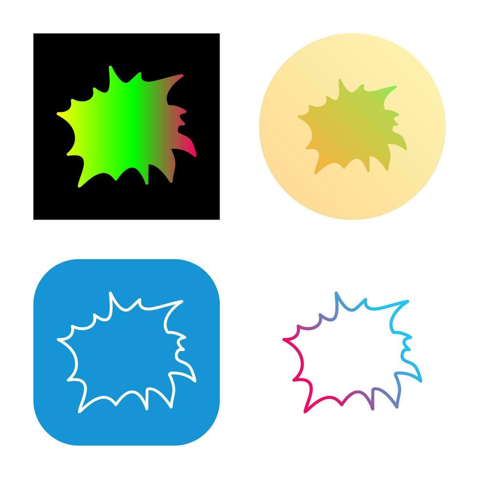 Unique Explosion Vector Icon