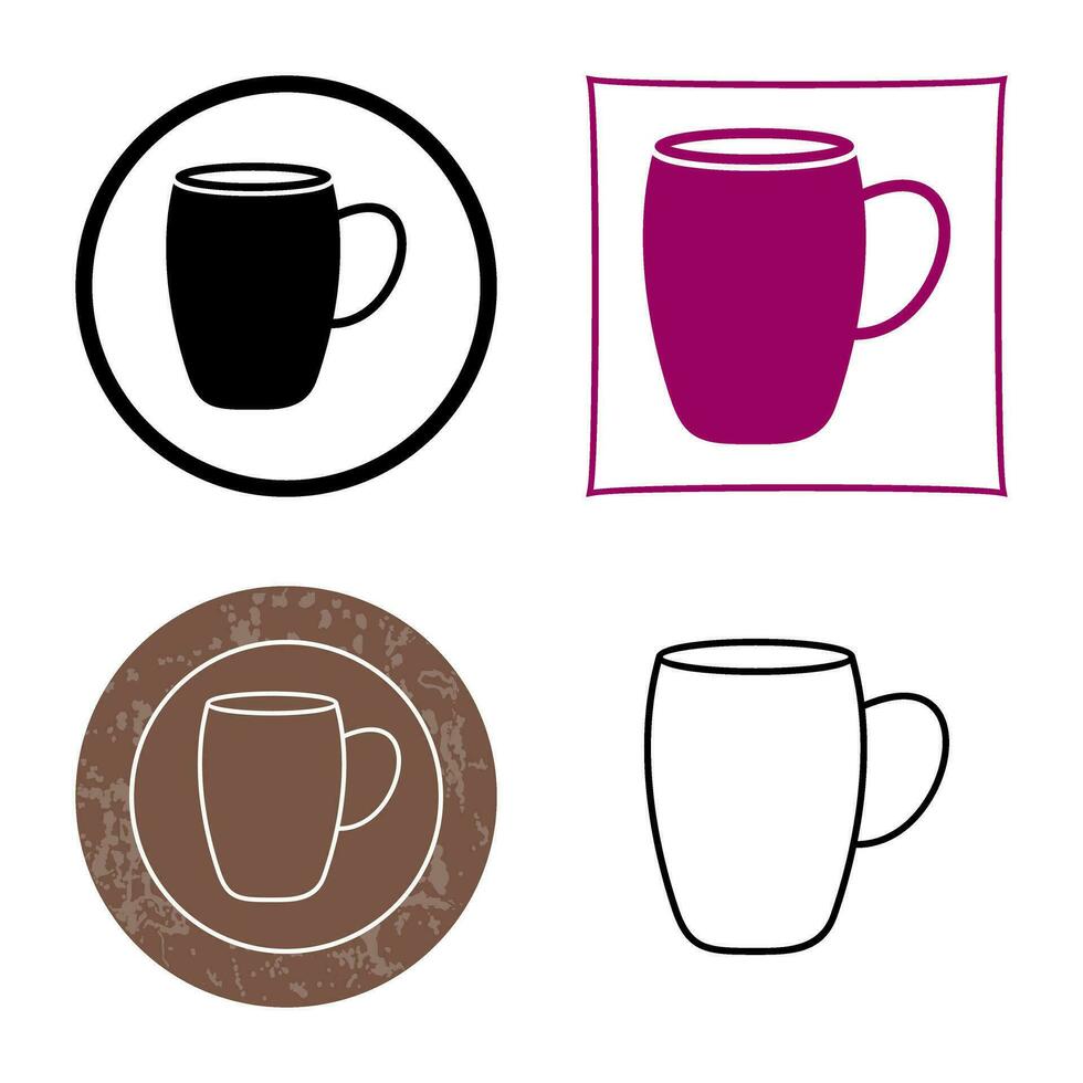 icono de vector de taza