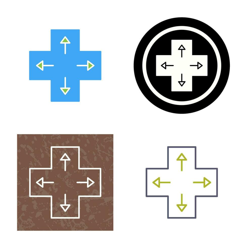 Unique Direction Keys Vector Icon
