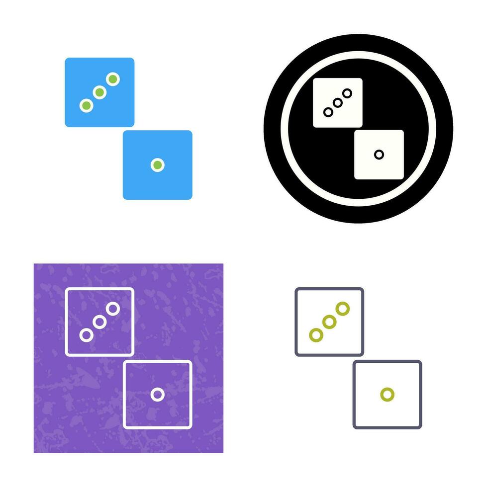 Unique Dice Vector Icon