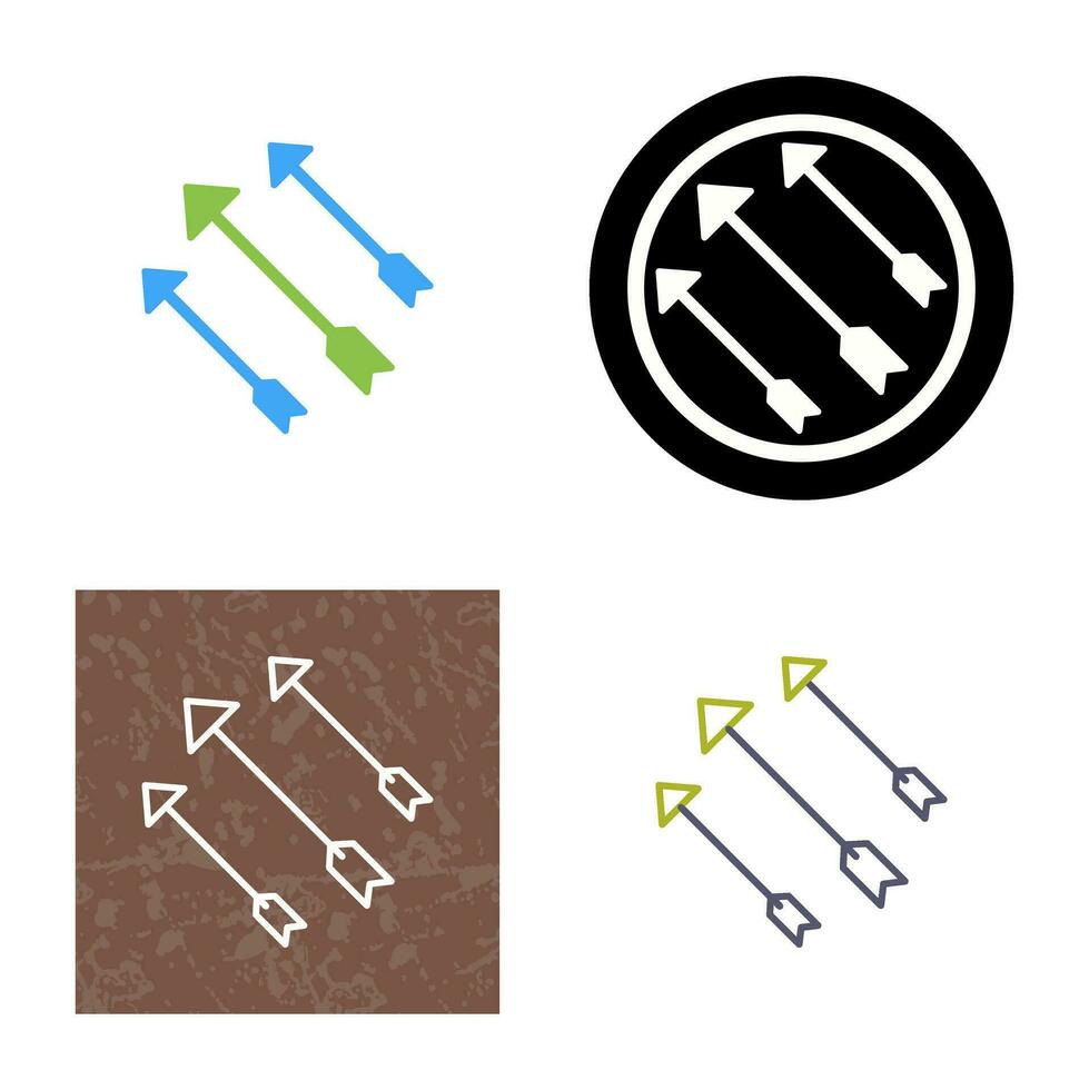 icono de vector de flechas únicas