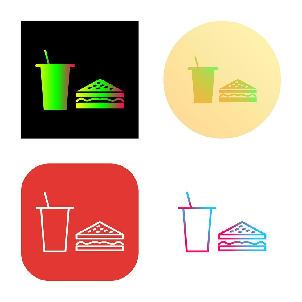 Unique Lunch Vector Icon