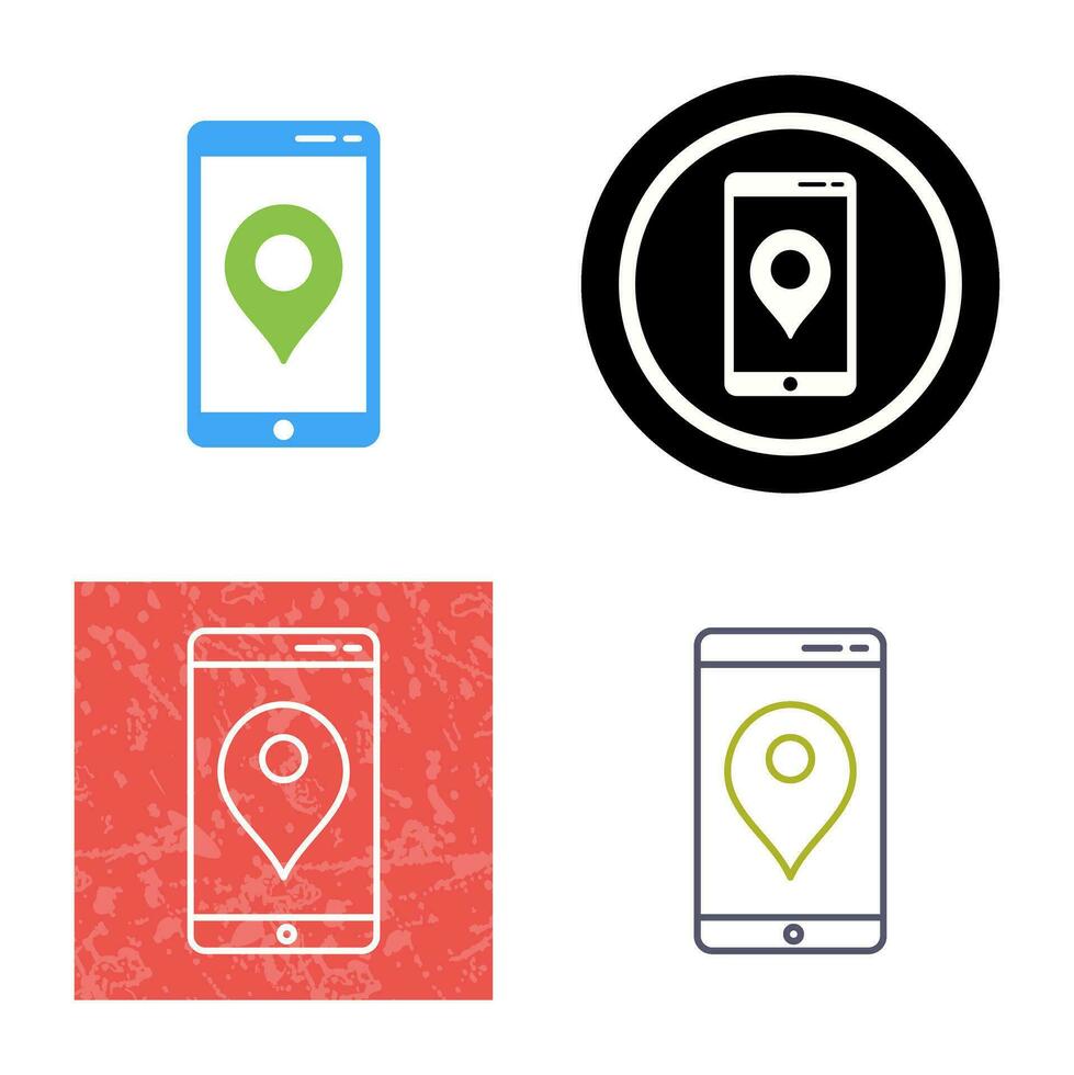 Unique GPS Service Vector Icon