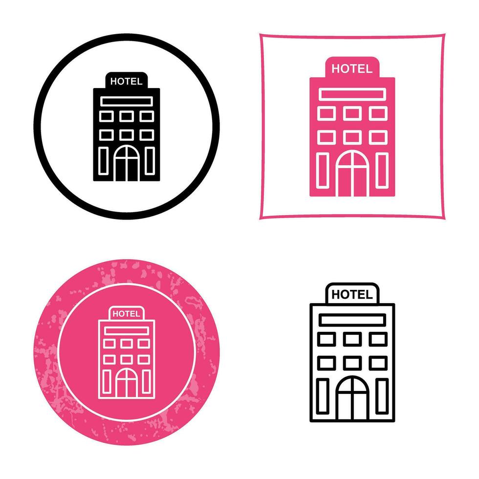 icono de vector de hotel