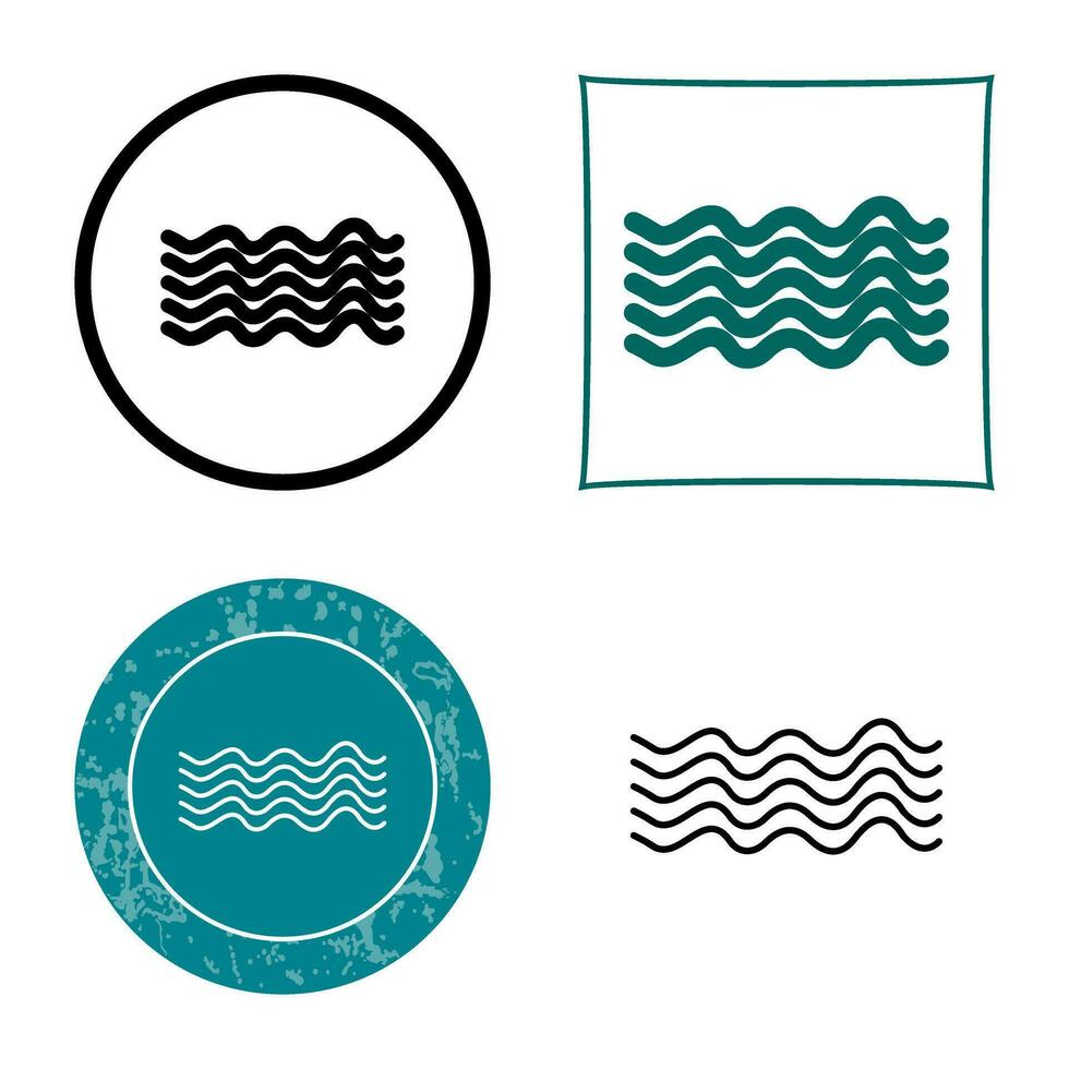 icono de vector de ondas magnéticas