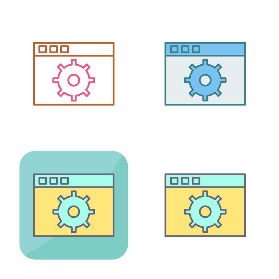 Unique Settings Vector Icon