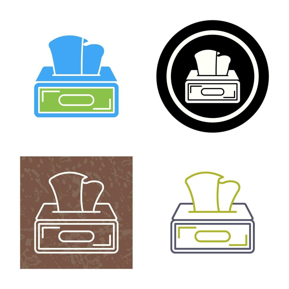Tissue Box Vector Icon