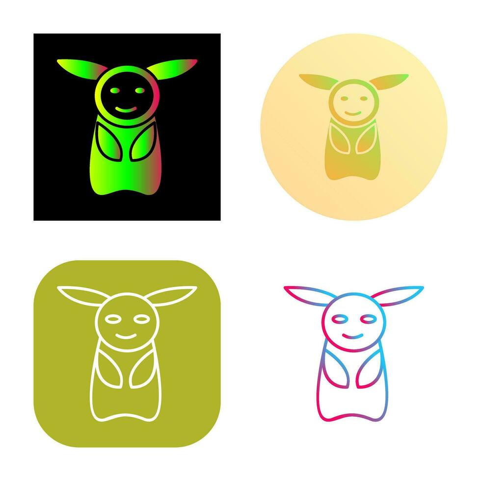 Unique Game Character Vector Icon