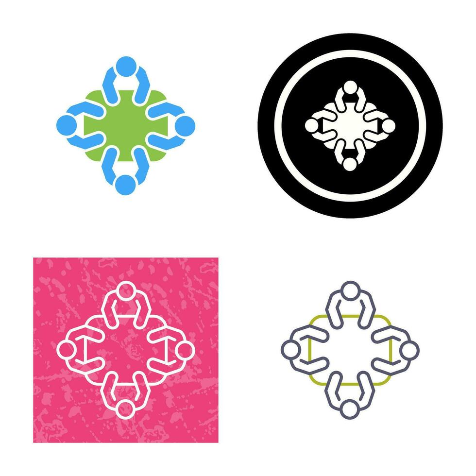 Staff Meeting Vector Icon
