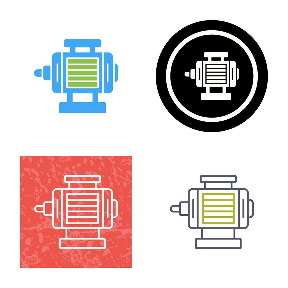 icono de vector de motor eléctrico