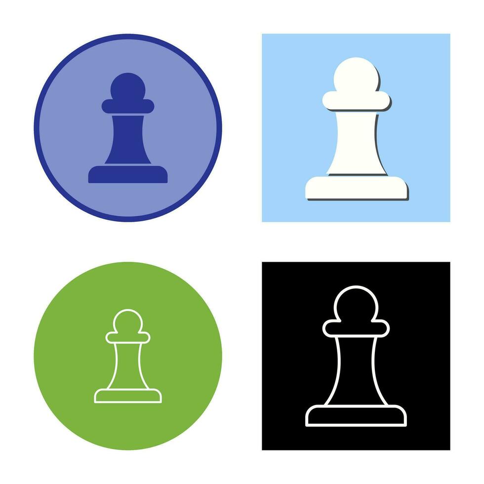 Unique Pawn Vector Icon