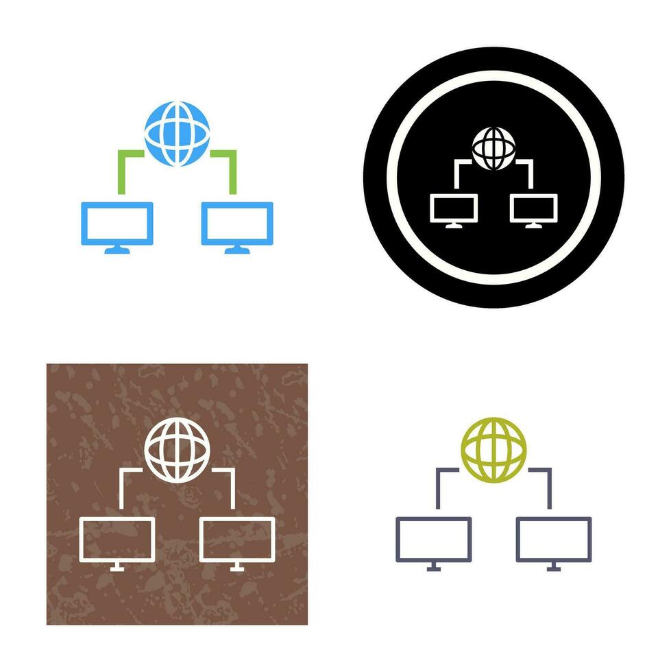 Unique Internet Connectivity Vector Icon