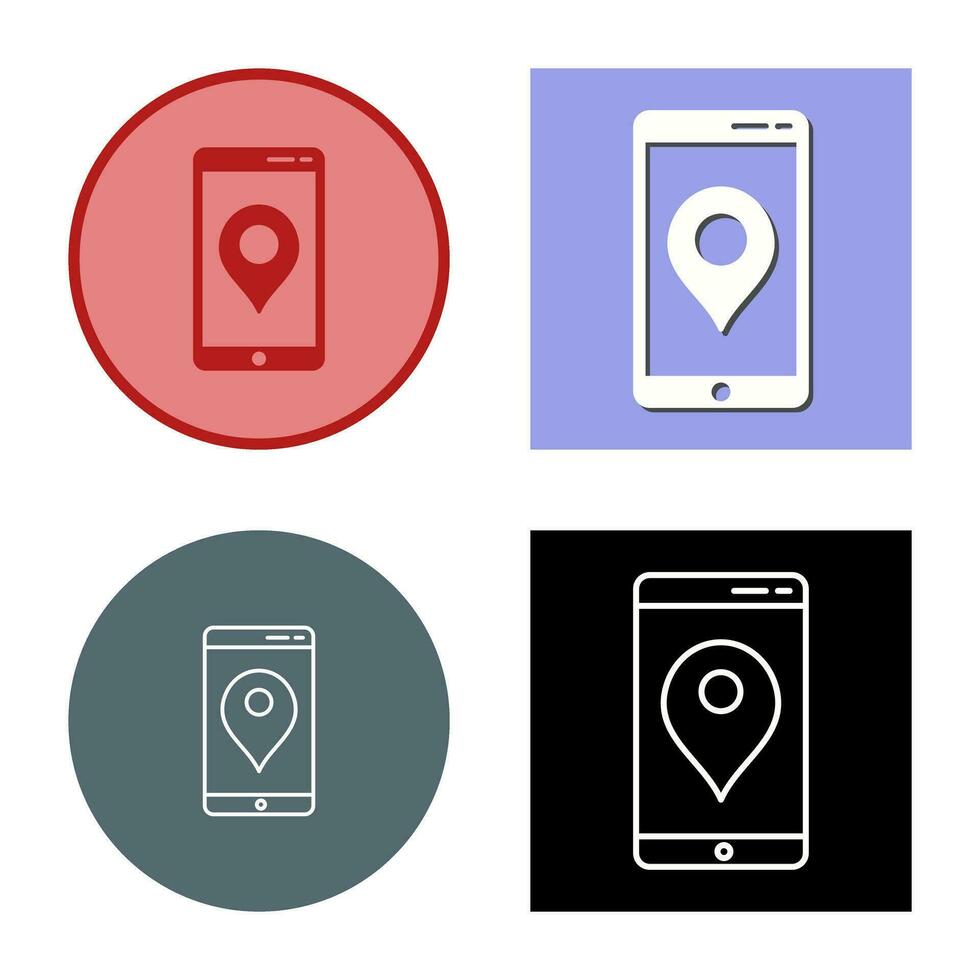 Unique GPS Service Vector Icon