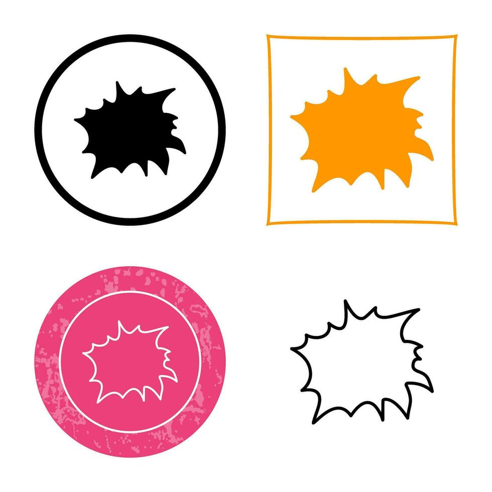 Unique Explosion Vector Icon