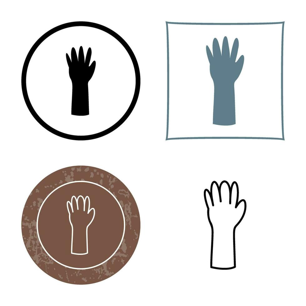 Unique Gloves Vector Icon