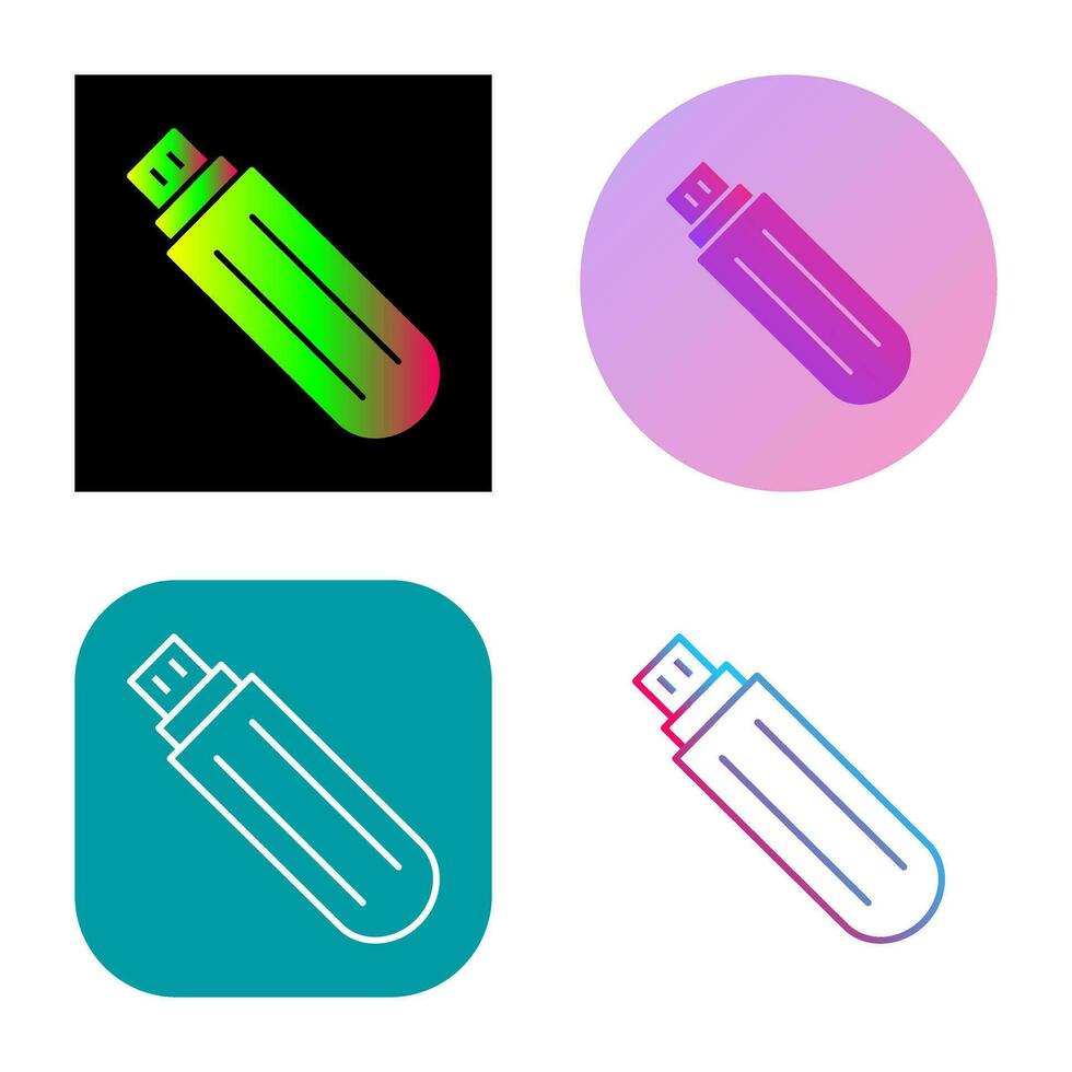 Unique USB Drive Vector Icon