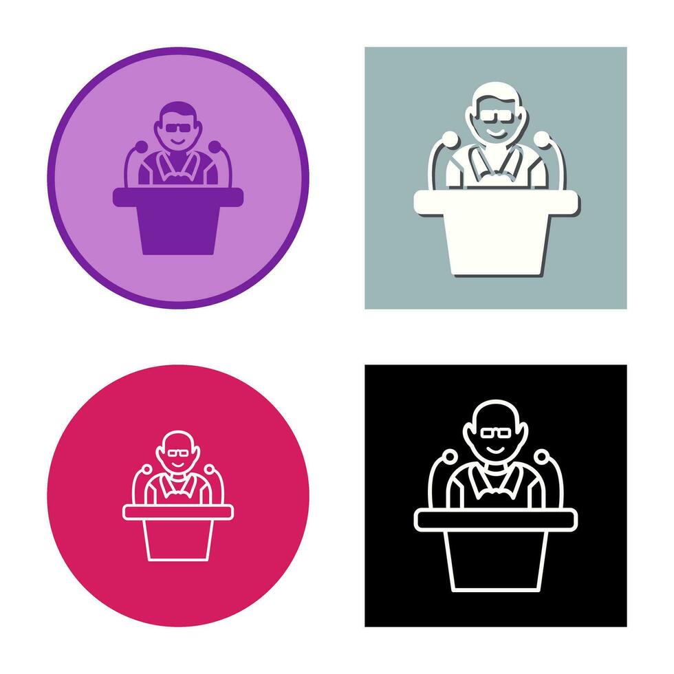 Unique Lecture Vector Icon