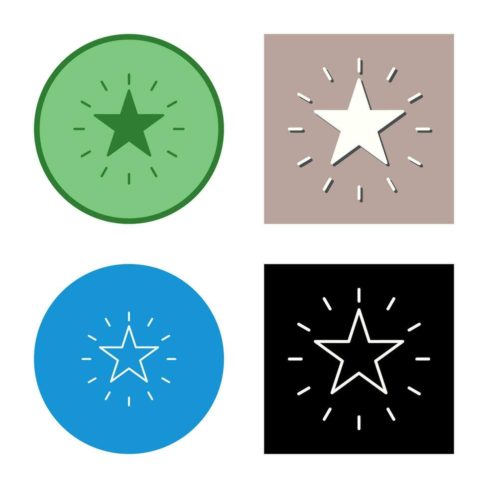 Unique Star Vector Icon