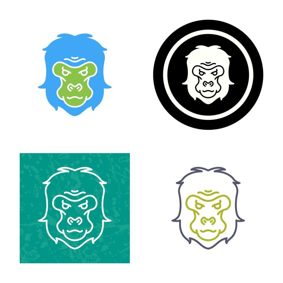 Gorilla Vector Icon