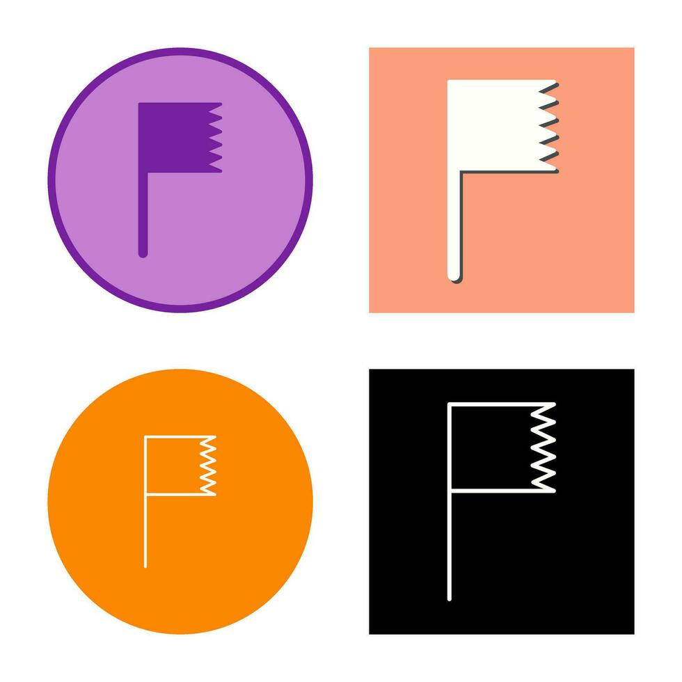 Unique Flag Vector Icon