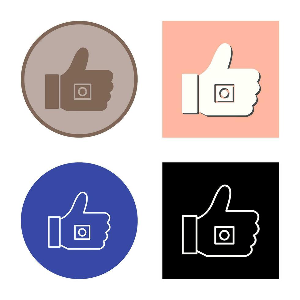Unique Like Marketing Vector Icon