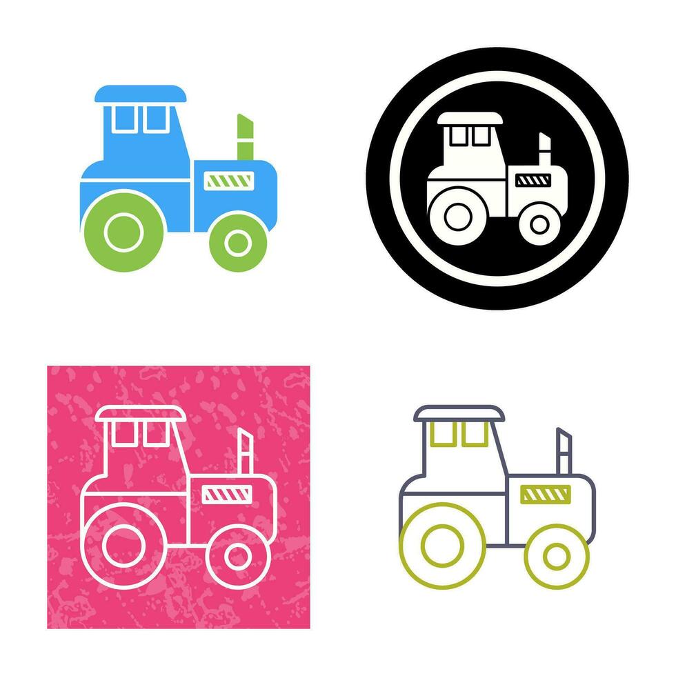 icono de vector de tractor