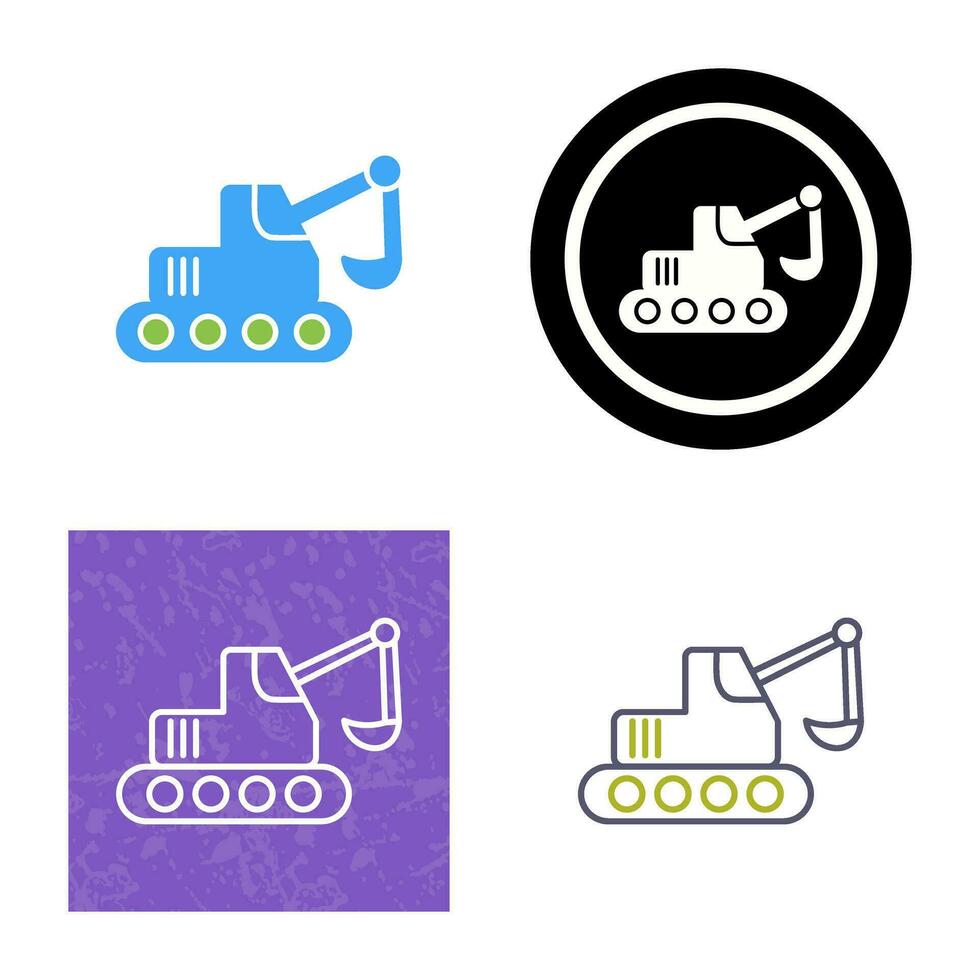 Escavator Vector Icon