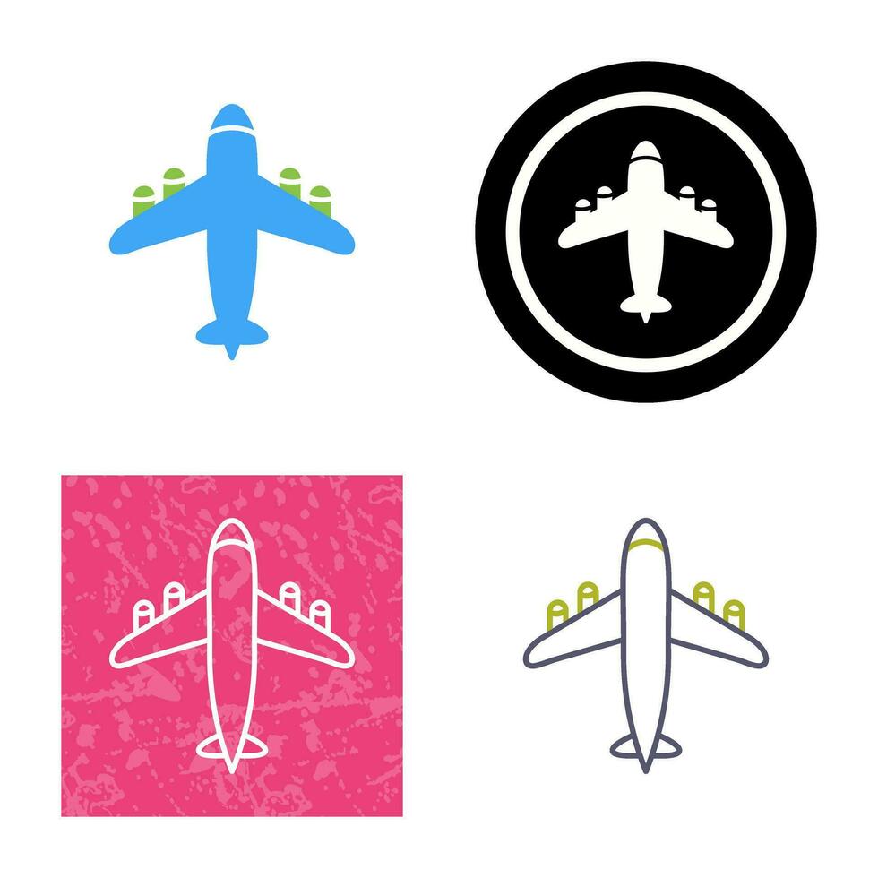 Flying Airplane Vector Icon