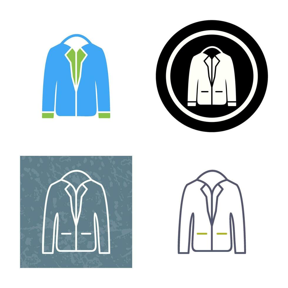 icono de vector de chaqueta elegante