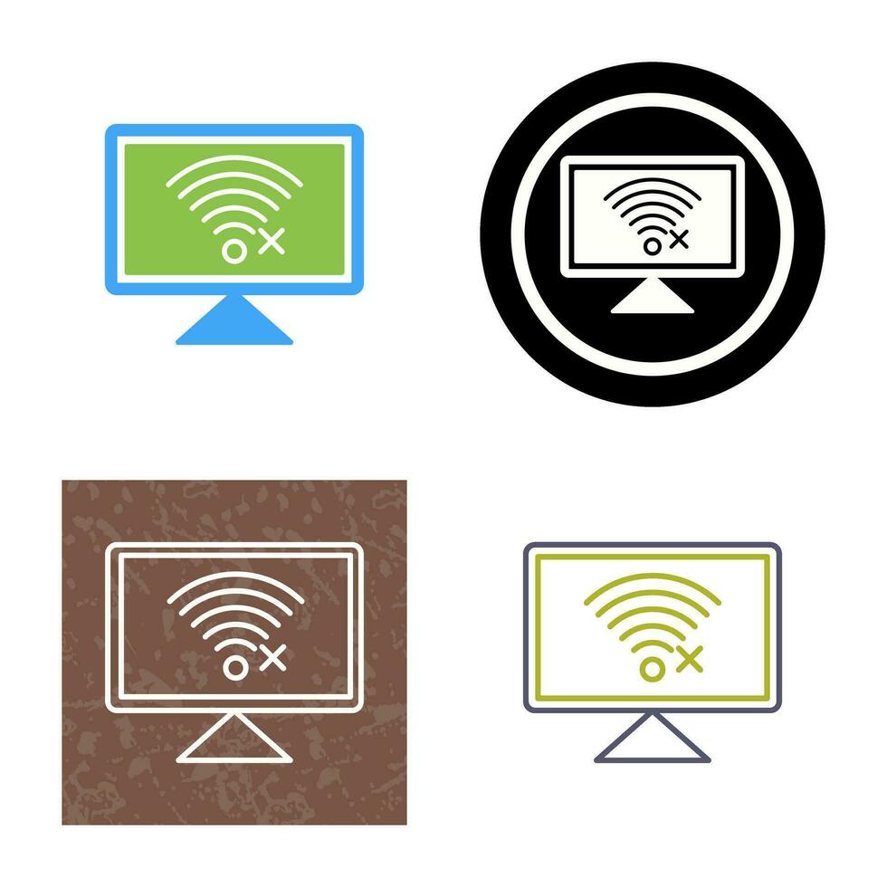 Disconnected Network Vector Icon
