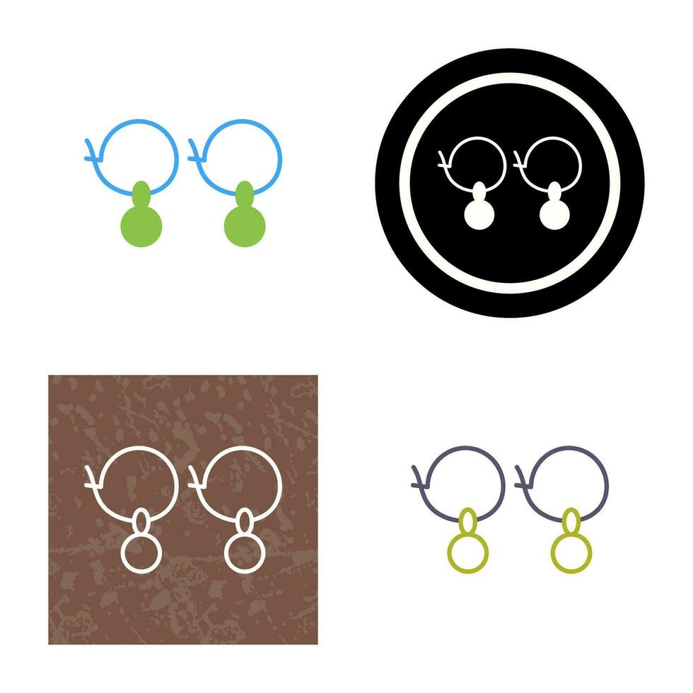 Earrings Vector Icon