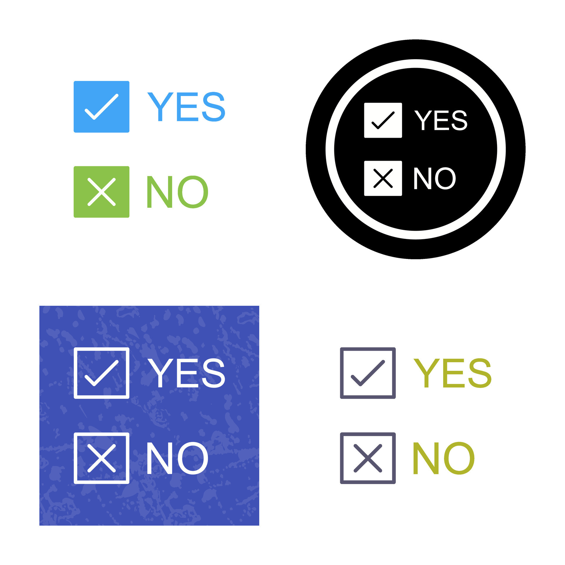 Yes No Option Vector Icon 34142358 Vector Art at Vecteezy