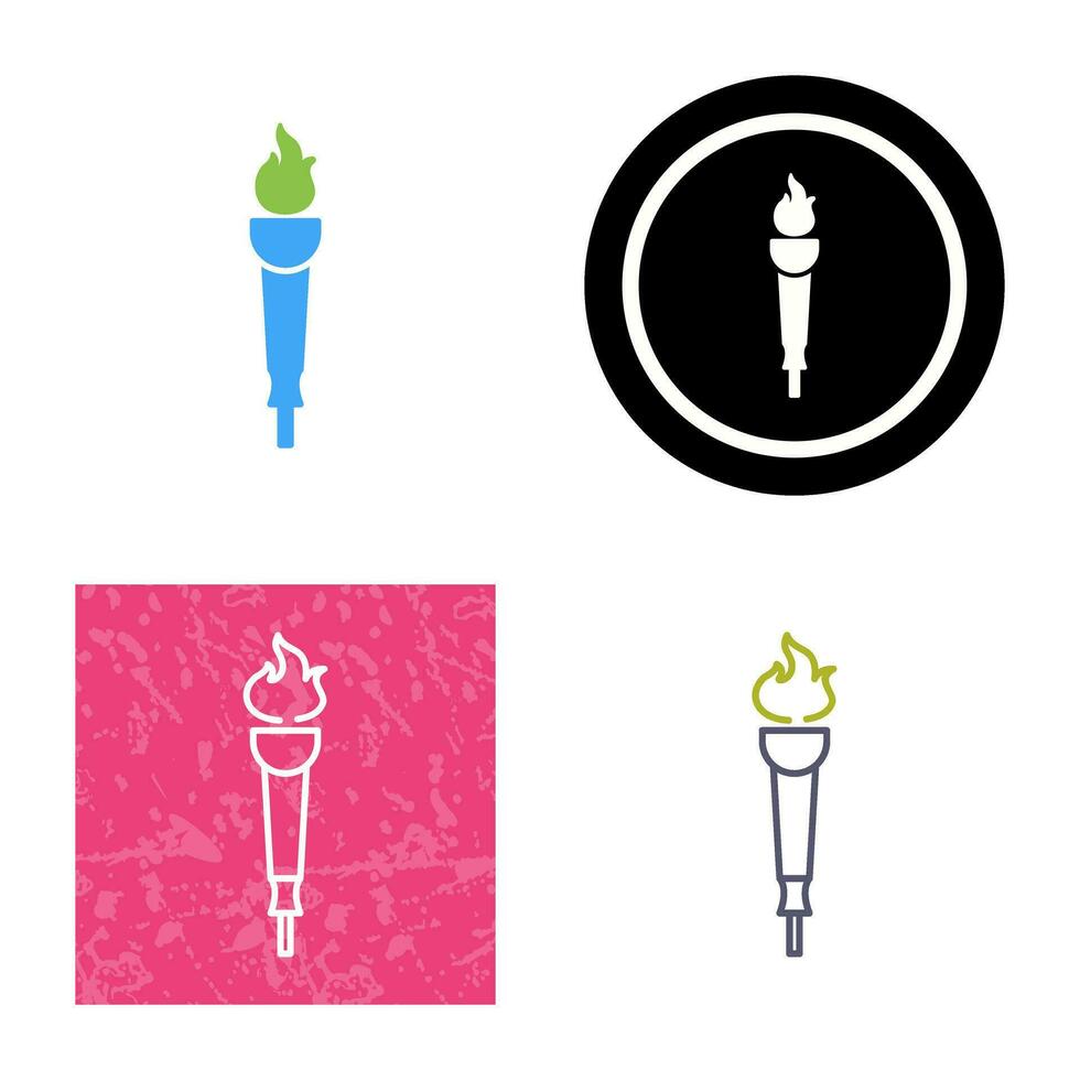 Museum Torch Vector Icon