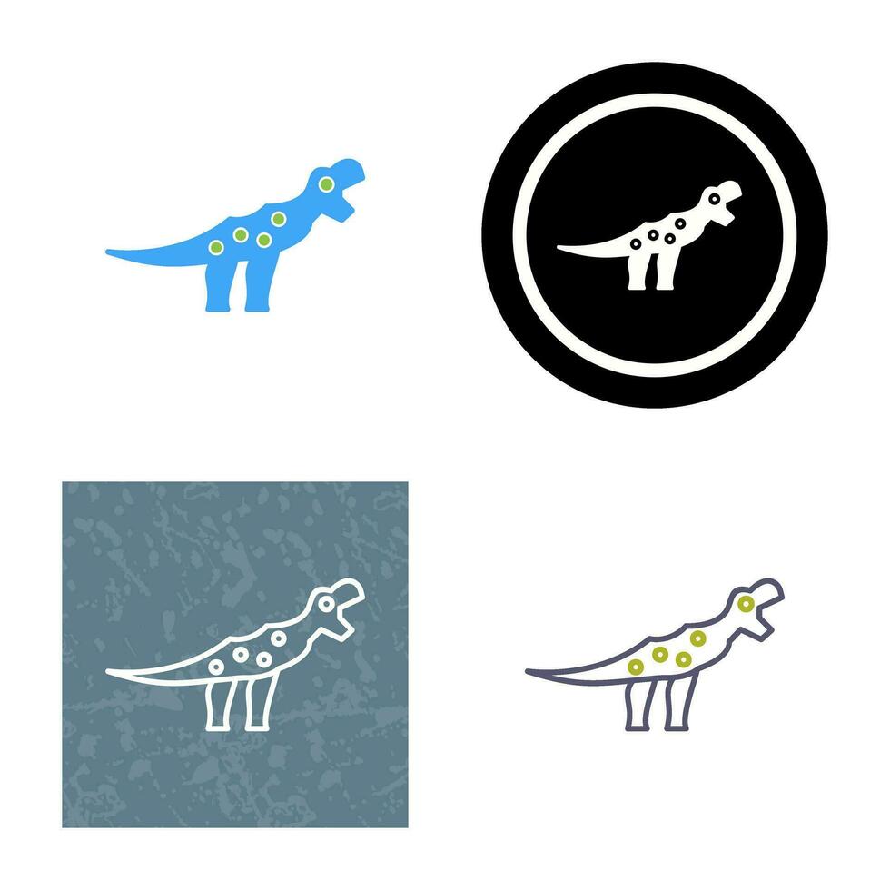 icono de vector de dinosaurio