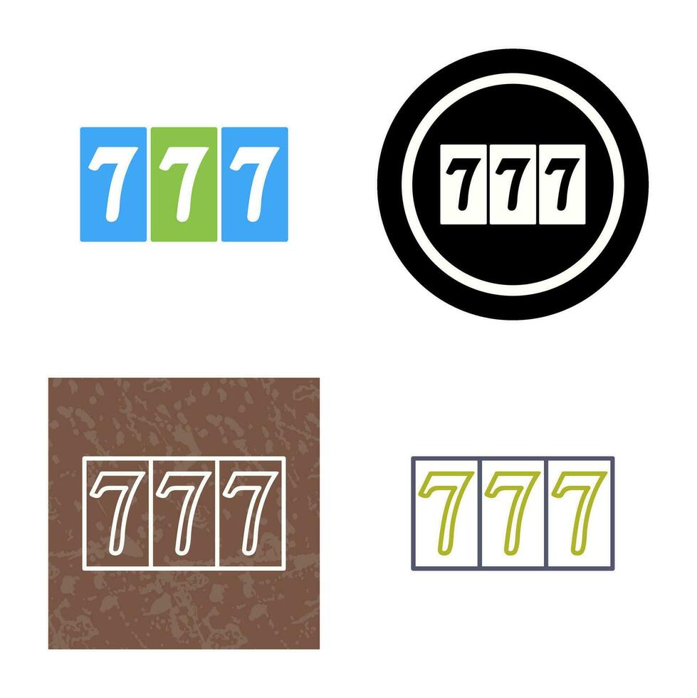 Triple Sevens Vector Icon