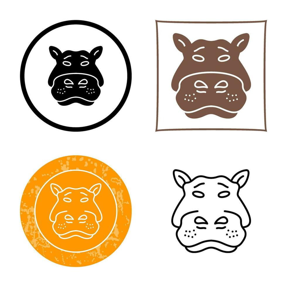Hippo Vector Icon