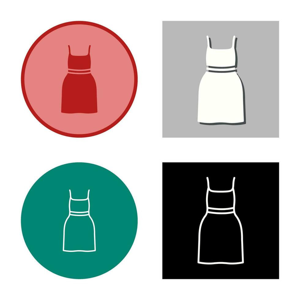 Cocktail Dress Vector Icon