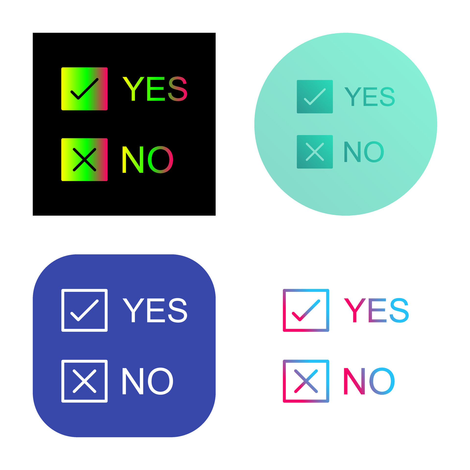Yes No Option Vector Icon 34142997 Vector Art at Vecteezy